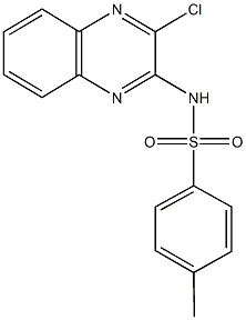 N-(3-chloro-2-quinoxalinyl)-4-methylbenzenesulfonamide 结构式