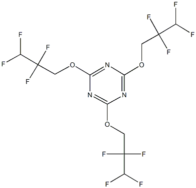 2,4,6-tris(2,2,3,3-tetrafluoropropoxy)-1,3,5-triazine 结构式