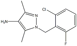 1-(2-chloro-6-fluorobenzyl)-3,5-dimethyl-1H-pyrazol-4-ylamine 结构式