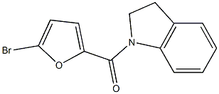 1-(5-bromo-2-furoyl)indoline 结构式