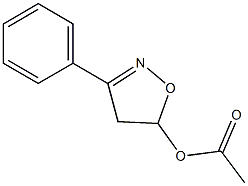 3-phenyl-4,5-dihydro-5-isoxazolyl acetate 结构式