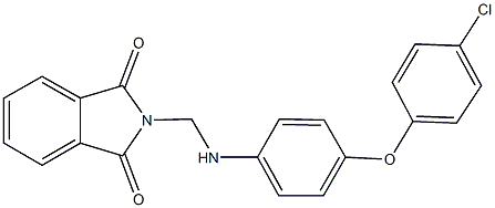 2-{[4-(4-chlorophenoxy)anilino]methyl}-1H-isoindole-1,3(2H)-dione 结构式