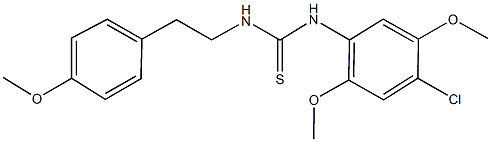 N-(4-chloro-2,5-dimethoxyphenyl)-N'-[2-(4-methoxyphenyl)ethyl]thiourea 结构式