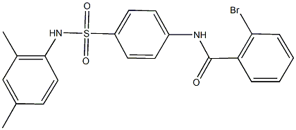 2-bromo-N-{4-[(2,4-dimethylanilino)sulfonyl]phenyl}benzamide 结构式