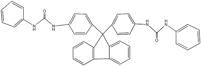 N-[4-(9-{4-[(anilinocarbonyl)amino]phenyl}-9H-fluoren-9-yl)phenyl]-N'-phenylurea 结构式