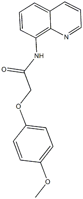 2-(4-methoxyphenoxy)-N-(8-quinolinyl)acetamide 结构式
