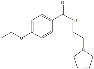 4-ethoxy-N-[2-(1-pyrrolidinyl)ethyl]benzamide 结构式