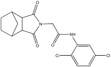 N-(2,5-dichlorophenyl)-2-(3,5-dioxo-4-azatricyclo[5.2.1.0~2,6~]dec-4-yl)acetamide 结构式