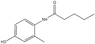 N-(4-hydroxy-2-methylphenyl)pentanamide 结构式