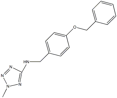 N-[4-(benzyloxy)benzyl]-N-(2-methyl-2H-tetraazol-5-yl)amine 结构式