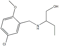2-[(5-chloro-2-methoxybenzyl)amino]-1-butanol 结构式