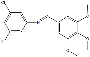 N-(3,5-dichlorophenyl)-N-(3,4,5-trimethoxybenzylidene)amine 结构式