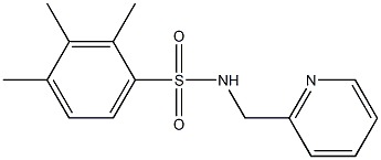 2,3,4-trimethyl-N-(2-pyridinylmethyl)benzenesulfonamide 结构式