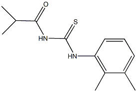 N-(2,3-dimethylphenyl)-N'-isobutyrylthiourea 结构式