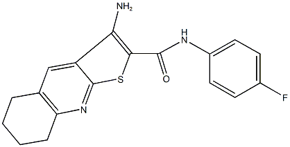 3-amino-N-(4-fluorophenyl)-5,6,7,8-tetrahydrothieno[2,3-b]quinoline-2-carboxamide 结构式