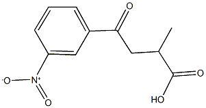 4-{3-nitrophenyl}-2-methyl-4-oxobutanoic acid 结构式