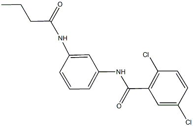 N-[3-(butyrylamino)phenyl]-2,5-dichlorobenzamide 结构式