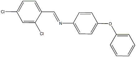 N-(2,4-dichlorobenzylidene)-N-(4-phenoxyphenyl)amine 结构式