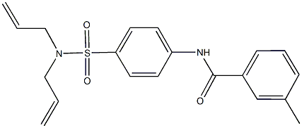 N-{4-[(diallylamino)sulfonyl]phenyl}-3-methylbenzamide 结构式