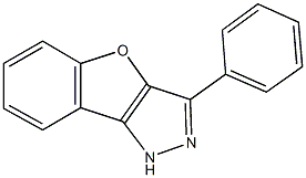 3-phenyl-1H-[1]benzofuro[3,2-c]pyrazole 结构式