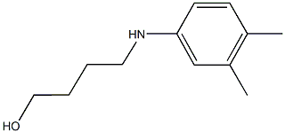 4-(3,4-dimethylanilino)butan-1-ol 结构式