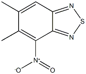 4-nitro-5,6-dimethyl-2,1,3-benzothiadiazole 结构式