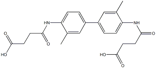 4-({4'-[(3-carboxypropanoyl)amino]-3,3'-dimethyl[1,1'-biphenyl]-4-yl}amino)-4-oxobutanoic acid 结构式