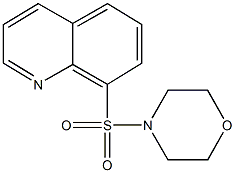 8-(4-morpholinylsulfonyl)quinoline 结构式
