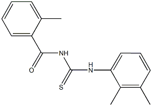 N-(2,3-dimethylphenyl)-N'-(2-methylbenzoyl)thiourea 结构式