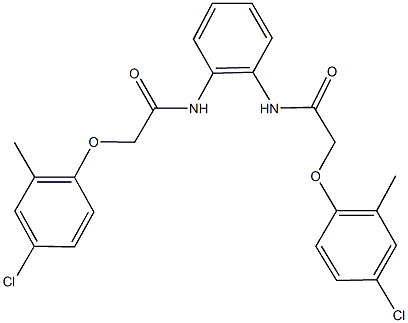 2-(4-chloro-2-methylphenoxy)-N-(2-{[(4-chloro-2-methylphenoxy)acetyl]amino}phenyl)acetamide 结构式