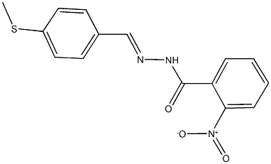 2-nitro-N'-[4-(methylsulfanyl)benzylidene]benzohydrazide 结构式