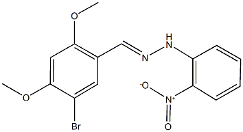 5-bromo-2,4-dimethoxybenzaldehyde {2-nitrophenyl}hydrazone 结构式