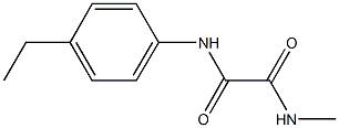 N~1~-(4-ethylphenyl)-N~2~-methylethanediamide 结构式