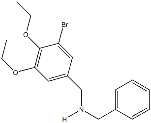 N-benzyl-N-(3-bromo-4,5-diethoxybenzyl)amine 结构式