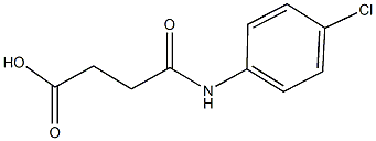4-(4-chloroanilino)-4-oxobutanoic acid 结构式
