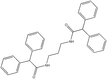 N-{3-[(diphenylacetyl)amino]propyl}-2,2-diphenylacetamide 结构式