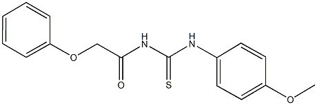 N-(4-methoxyphenyl)-N'-(phenoxyacetyl)thiourea 结构式