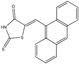 5-(9-anthrylmethylene)-2-thioxo-1,3-thiazolidin-4-one 结构式