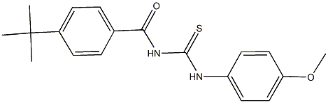 N-(4-tert-butylbenzoyl)-N'-(4-methoxyphenyl)thiourea 结构式