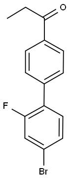 1-(4'-bromo-2'-fluoro[1,1'-biphenyl]-4-yl)-1-propanone 结构式
