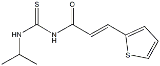 N-isopropyl-N'-[3-(2-thienyl)acryloyl]thiourea 结构式