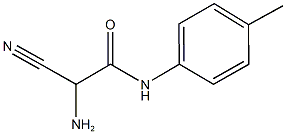 2-amino-2-cyano-N-(4-methylphenyl)acetamide 结构式