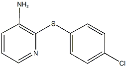 2-[(4-chlorophenyl)sulfanyl]-3-pyridinylamine 结构式