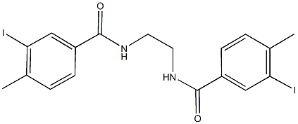 3-iodo-N-{2-[(3-iodo-4-methylbenzoyl)amino]ethyl}-4-methylbenzamide 结构式