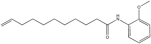 N-(2-methoxyphenyl)-10-undecenamide 结构式