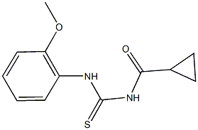 N-(cyclopropylcarbonyl)-N'-(2-methoxyphenyl)thiourea 结构式