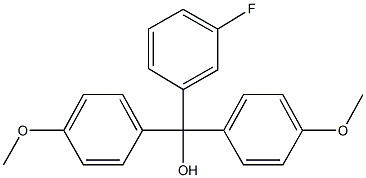 (3-fluorophenyl)[bis(4-methoxyphenyl)]methanol 结构式