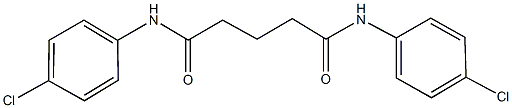 N~1~,N~5~-bis(4-chlorophenyl)pentanediamide 结构式