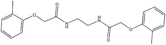 2-(2-methylphenoxy)-N-(2-{[(2-methylphenoxy)acetyl]amino}ethyl)acetamide 结构式