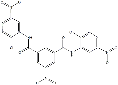 N~1~,N~3~-bis{2-chloro-5-nitrophenyl}-5-nitroisophthalamide 结构式